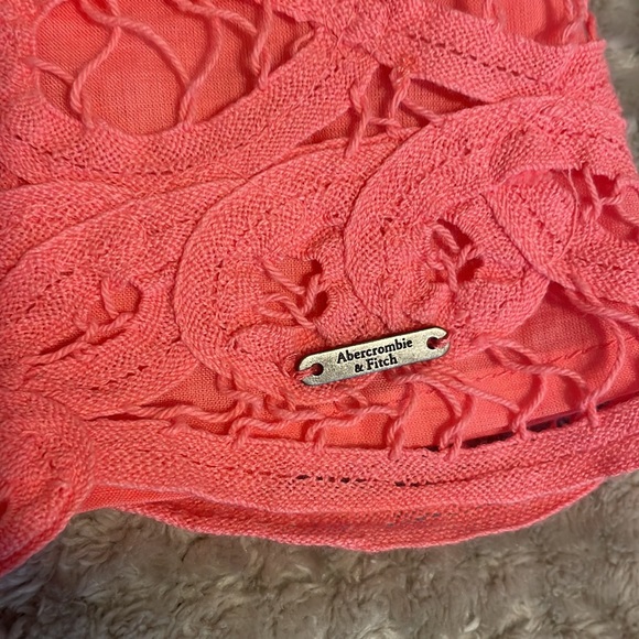Abercrombie Lacy Pink Crop Top - Picture 4 of 5